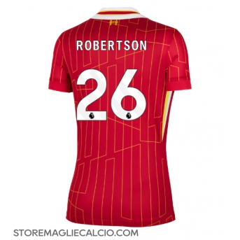 Liverpool Andrew Robertson #26 Maglia Gara Casa Repliche 2024-25 Donna Maniche Corte